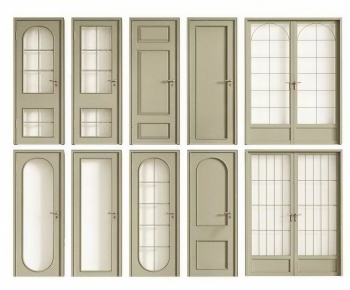 French Style Single Door-ID:745903979