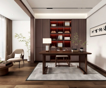 New Chinese Style Study Space-ID:350559951