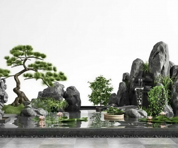 New Chinese Style Plant Landscaping-ID:625158076