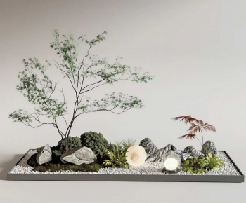 New Chinese Style Plant Landscaping-ID:645466094