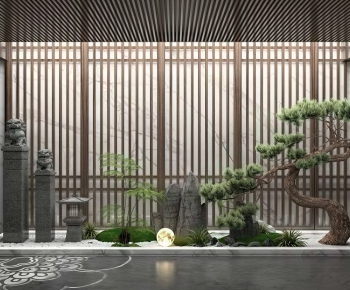New Chinese Style Plant Landscaping-ID:132949478