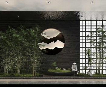 New Chinese Style Plant Landscaping-ID:195847994