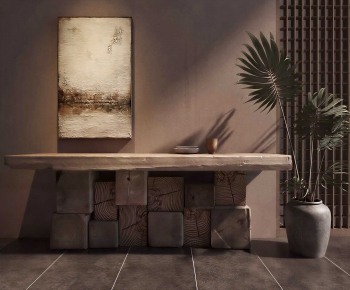 Wabi-sabi Style Console-ID:152751929