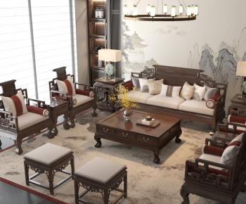 Chinese Style Sofa Combination-ID:563769355