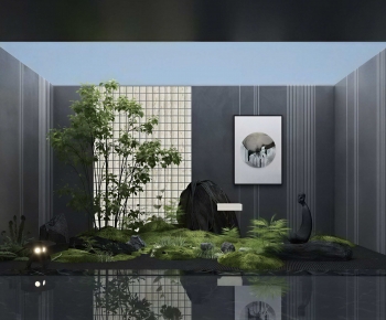 New Chinese Style Plant Landscaping-ID:204896939