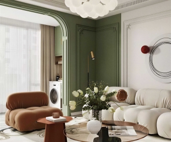 French Style A Living Room-ID:428118949