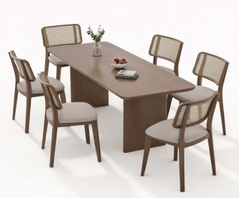 Wabi-sabi Style Dining Table And Chairs-ID:264749575