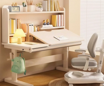 Modern Computer Desk And Chair-ID:810087924