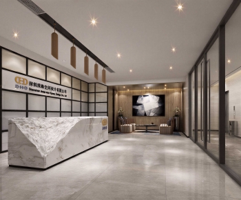 Modern Office Reception Desk-ID:647293091