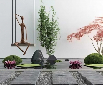 New Chinese Style Plant Landscaping-ID:595987081