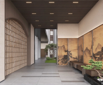 New Chinese Style Lobby Hall-ID:537487986