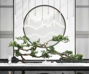 New Chinese Style Plant Landscaping-ID:656709918