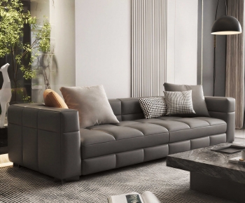Modern Three-seat Sofa-ID:739810565