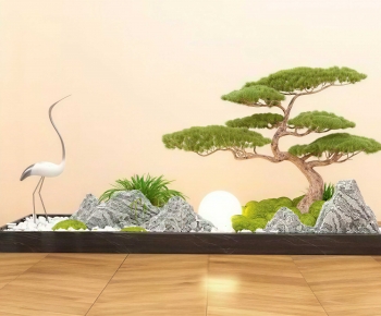 New Chinese Style Plant Landscaping-ID:618810719