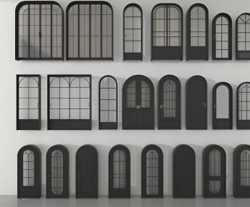 French Style Single Door-ID:853457932