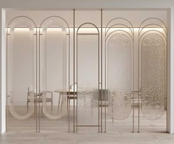 Modern Glass Screen Partition-ID:981235986