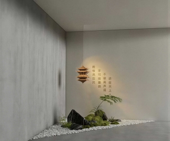 New Chinese Style Plant Landscaping-ID:986614949