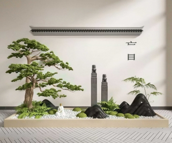 New Chinese Style Plant Landscaping-ID:665606027