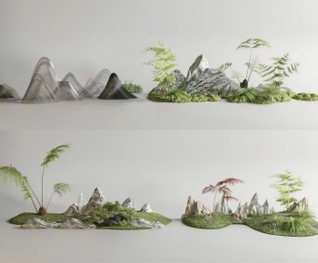 New Chinese Style Plant Landscaping-ID:697206976