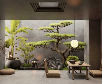 New Chinese Style Plant Landscaping-ID:610662944