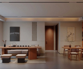 New Chinese Style A Living Room-ID:181994923