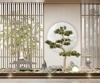 New Chinese Style Plant Landscaping-ID:166960009