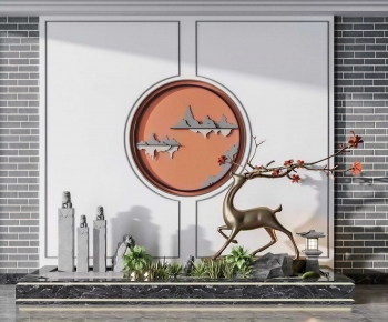 New Chinese Style Plant Landscaping-ID:527087938