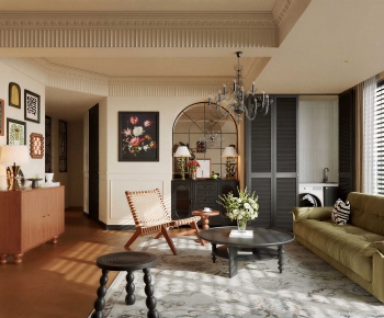 American Style A Living Room-ID:196777116