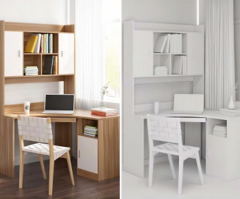Modern Computer Desk And Chair-ID:645136129