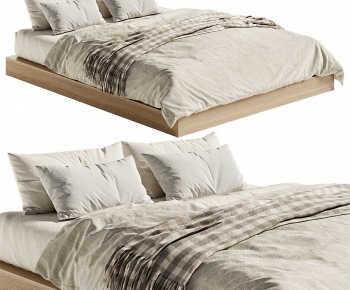 Modern Double Bed-ID:847712047