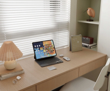 Modern Computer Desk And Chair-ID:476006036