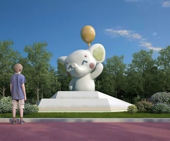 Modern Sculpture Sketch-ID:877440044