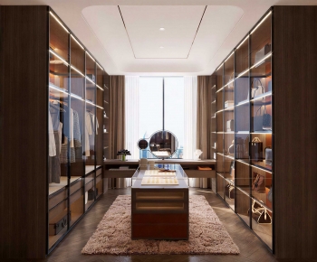 Modern Clothes Storage Area-ID:855480916