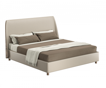 Modern Double Bed-ID:862450622