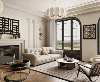 French Style A Living Room-ID:141743902