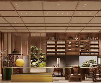 New Chinese Style Teahouse Tea House-ID:465795049