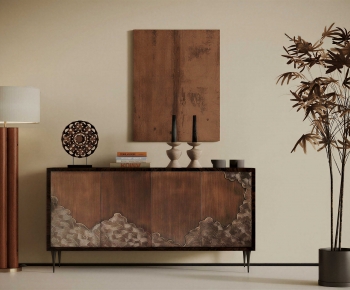 Wabi-sabi Style Entrance Cabinet-ID:234354974