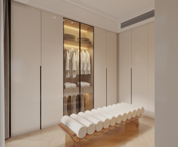 Modern Clothes Storage Area-ID:227947952