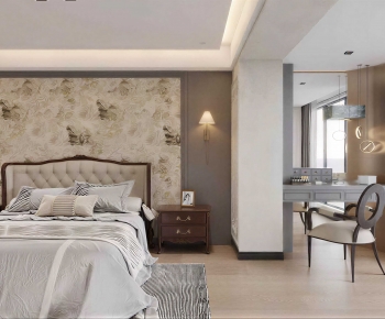 American Style Bedroom-ID:401670931