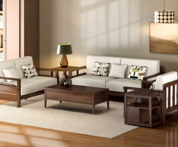 New Chinese Style Sofa Combination-ID:637655972