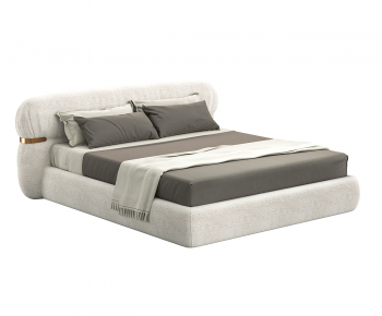 Modern Double Bed-ID:730393896