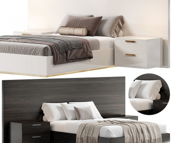 Modern Double Bed-ID:823992011