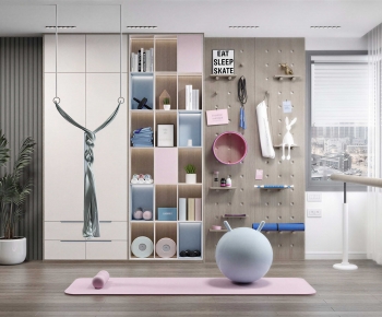 Modern Home Fitness Room-ID:172892094