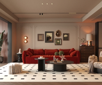French Style A Living Room-ID:680962094