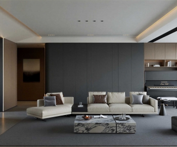 Modern A Living Room-ID:985380891