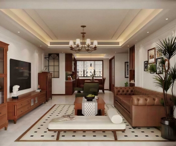 American Style A Living Room-ID:470196016