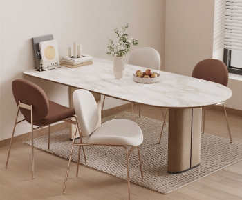 Modern Dining Table And Chairs-ID:677421099