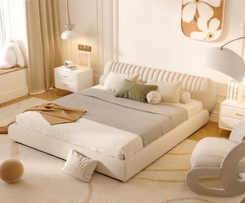 Modern Double Bed-ID:281583076