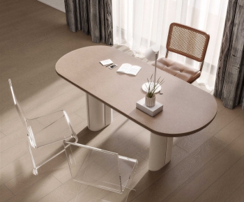 Modern Computer Desk And Chair-ID:803960088