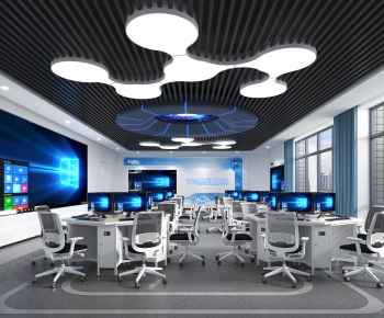 Modern School Classrooms-ID:851219893